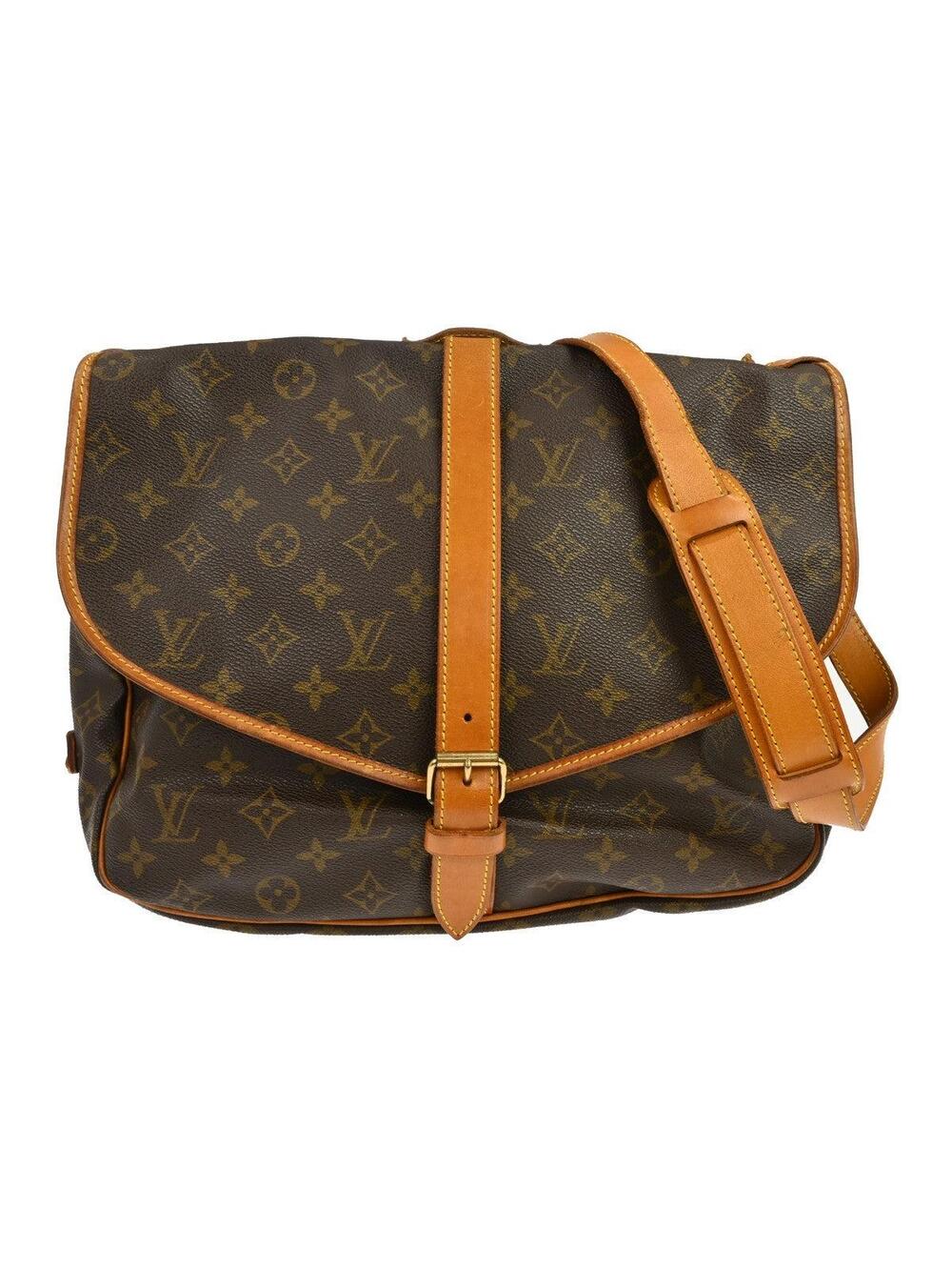 Louis Vuitton Saumur Handbag Canvas 35 #341380L89B